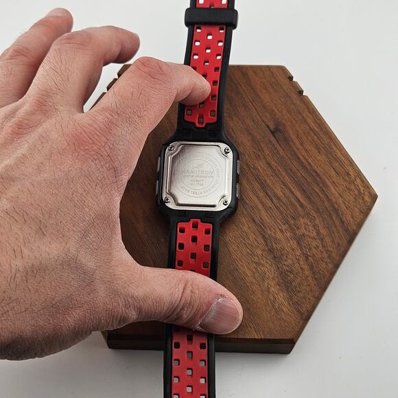 Armitron Men's Digital Sports Watch Black Square Running Workout Timer 40/8417 - Picture 5 of 7